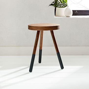 Solid Manufacturing Co. Dining Stool & Side Table - Walnut | West Elm (US)