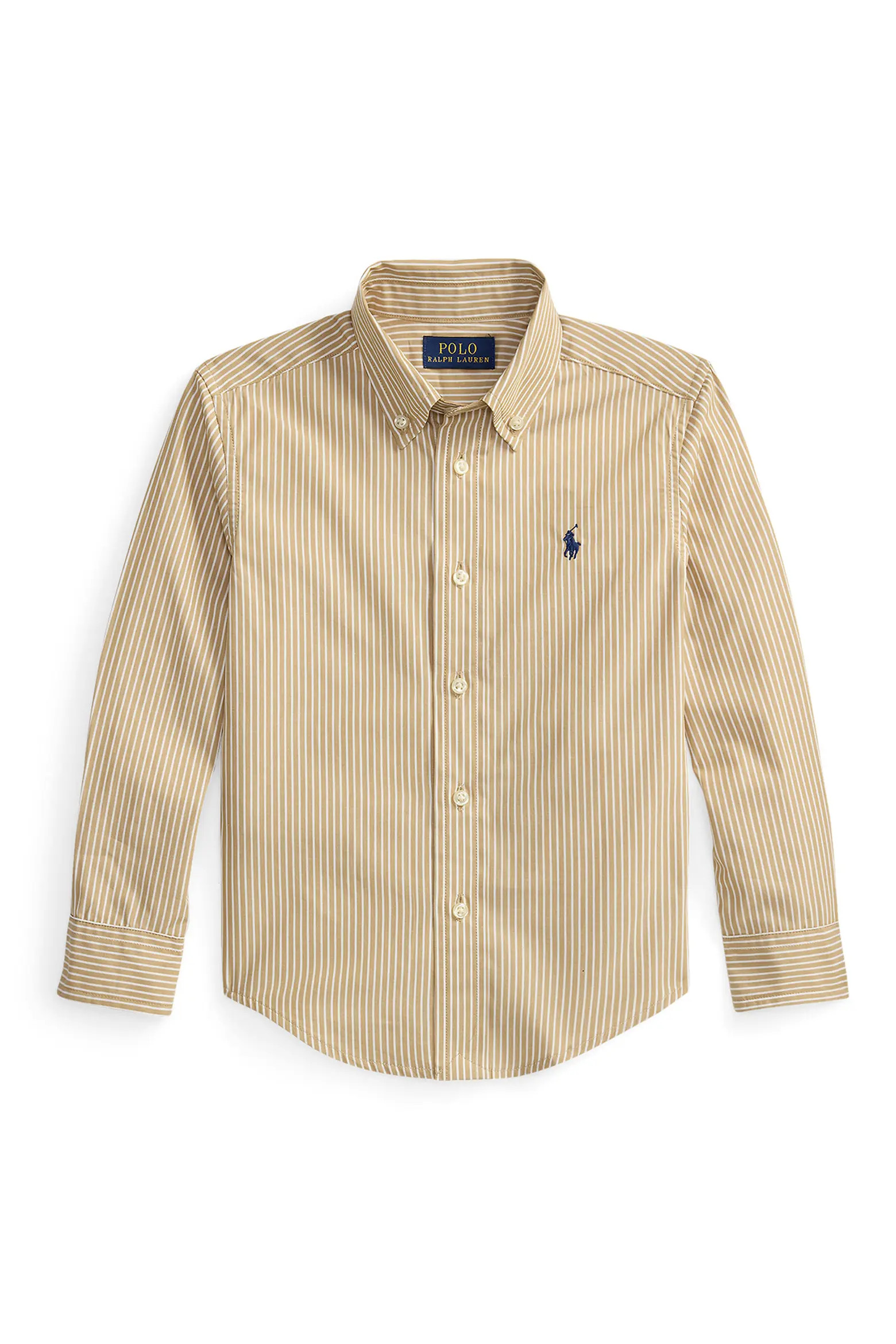Polo Ralph Lauren Kids' Stripe Cotton Poplin Button-Down Shirt (Nordstrom Exclusive) (Men) | Nord... | Nordstrom