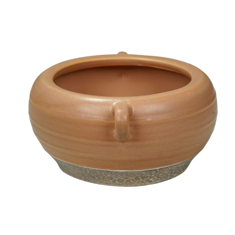 Better Homes & Gardens Sorrento 6" Orange Ceramic Planter with Handle by Dave & Jenny Marrs | Walmart (US)