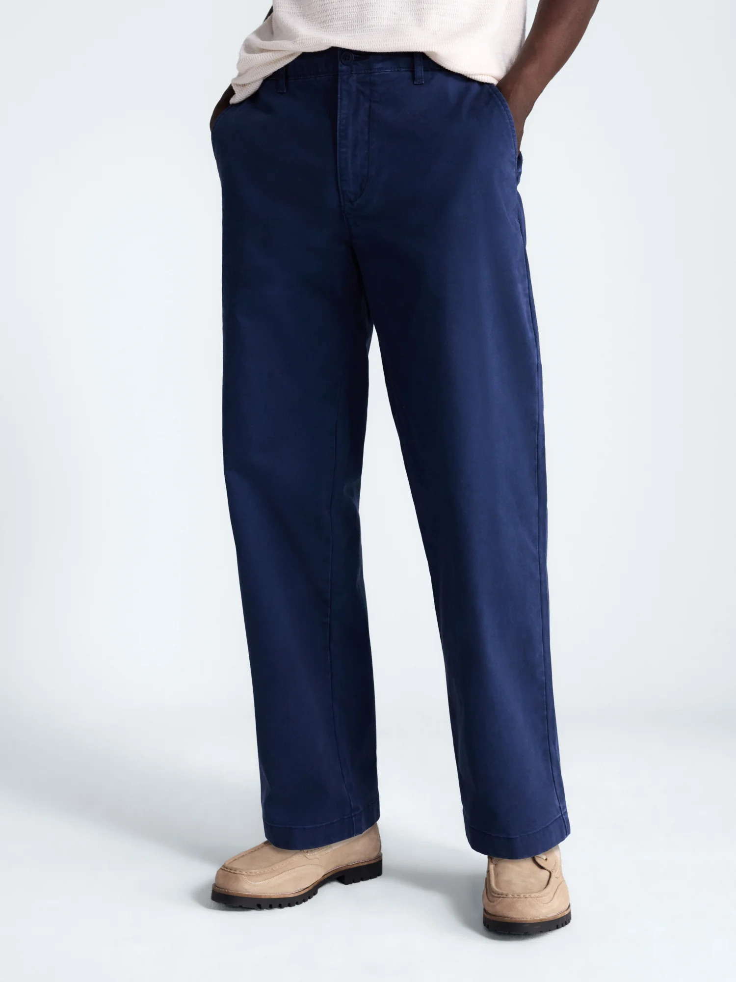 Free Assembly Men's Loose Fit Straight Leg Chino Pants, Waist Sizes 29-40 | Walmart (US)