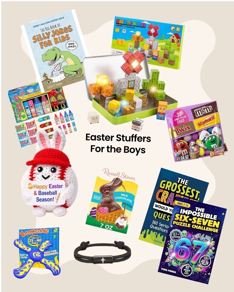 🐰 Amazon Kid Tween Teen Easter Basket Fillers. Useful Cool mom Easter Basket Stuffers for Boys. Easter ideas for boys, things they can use instead of junk. All affordable and mostly Easter Vibes. 🌸🌿🐰

🩷🩷🩷🩷See my posts for baskets and other Easter filler posts for girls and boys. I have posted all baskets that are able to be reusable for room decor/storage! 

And….. if you love this vibe too, follow along for more! 

#LTKEasterBasket #LTKEasterFiller #EasterBasketStuff #BoysEasterBasketFiller #TeenEaster #Tween Easter #BoysEaster #UsefulEasterBasketStuff #LTKEaster

#LTKKids #LTKmomlife #LTKSeasonal
