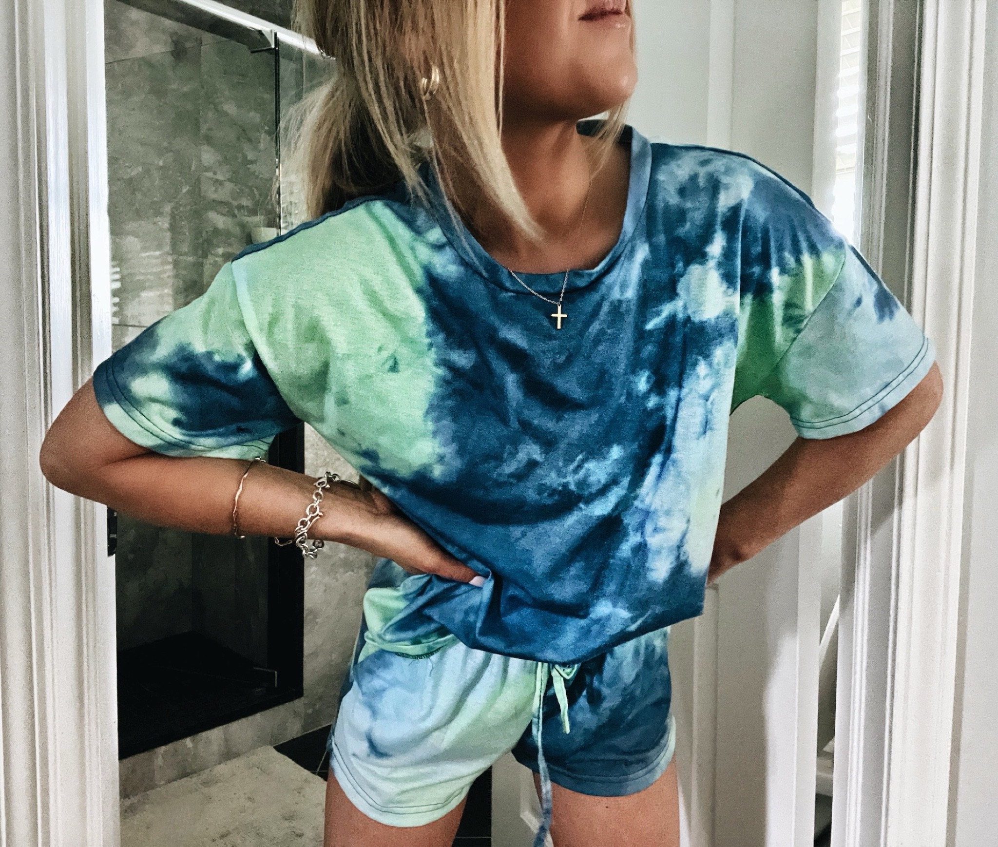 tie dye set ✌🏼
•
Hotouch Womens Tie Dye Printed Pajamas Set Cotton Lounge Sets Short Sleeve Tops and Shorts 2 Piece Sleepwear Pj Sets - Color: Blue Green (size XS) - $24.99
:
:
amazon fashion, amazon sets, loungewear, loungeset, loungesets, tie dye, amazon under 50, summer outfits, summer fashion, amazon finds, pajama sets

#LTKunder50 #LTKFind #LTKsalealert