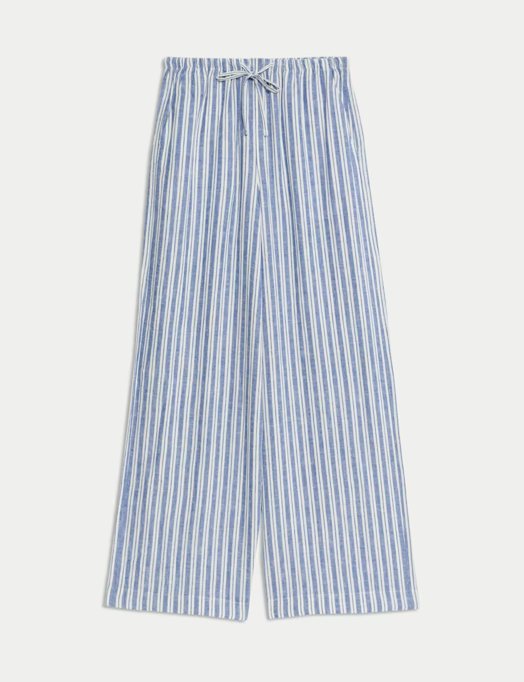 Linen Blend Wide Leg Trousers | Marks & Spencer (UK)