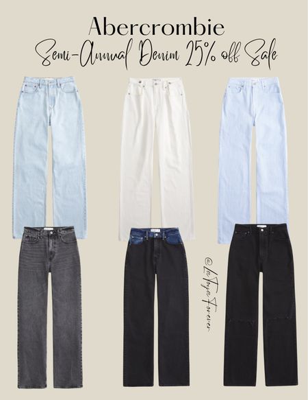 Last chance to catch the Abercrombie Semi- Annual Denim sale! Use code:DENIMAF  to get 25% off ✨

Denim sale, Abercrombie jeans, Abercrombie denim sale, sale, must have jeans, trendy jeans 

#LTKSpringSale #LTKsalealert