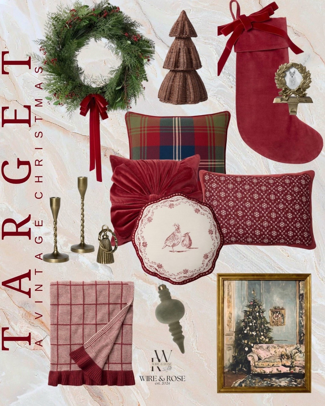 Target Christmas finds for a Vintage Holiday 🌲 

🏷️ Brass candlestick holders , vintage Christmas decor , classic Christmas decor , Ralph Lauren Christmas , vintage Christmas ornaments , Christmas pillows , Christmas throw blanket , Christmas wreath , Christmas stocking , velvet stockings, stocking holder

#LTKSeasonal #LTKHoliday #LTKHome