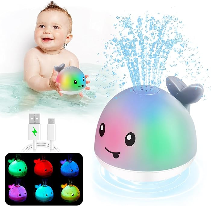 Baby Bath Toys, Toddler Bath Toys for Kids Ages 1-3, Christmas Stocking Stuffers 1 2 3 Year Boy G... | Amazon (US)