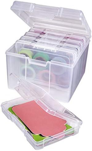 ArtBin 6947ZZ Photo & Craft Organizer Set, Large Box with [5] Plastic Storage Cases Inside, Clear... | Amazon (US)