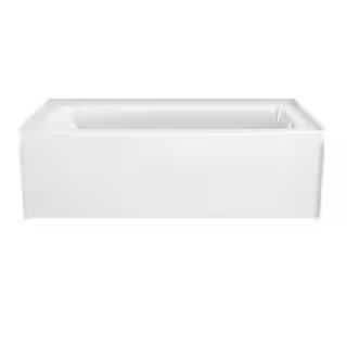 Classic 500 60 in. Right Drain Rectangular Alcove Bathtub in High Gloss White | The Home Depot