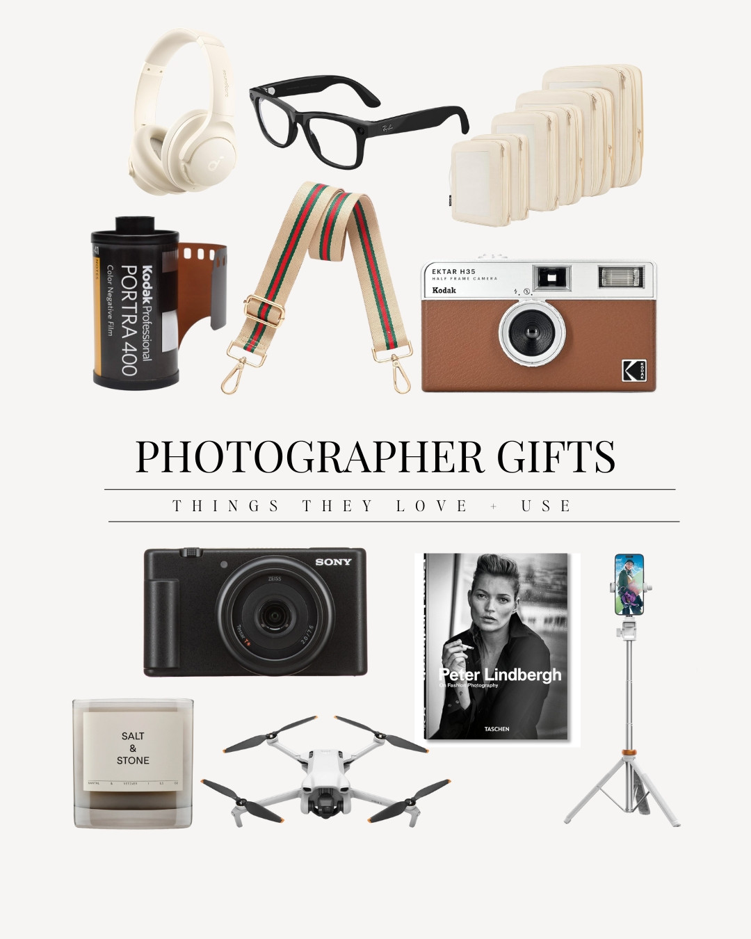 If you are shopping for a photographer, someone who loves to take photos or a content creator, this round up is for you. It includes some of my favorite gift ideas for photographers including cute camera straps, fun cameras, drones, phone stands and photo books at a range of price points. 


#LTKGiftGuide #LTKHoliday #LTKCyberWeek