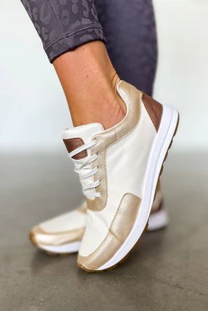 Gold Cream and Camel Leather Runners | Shop Style Your Senses
