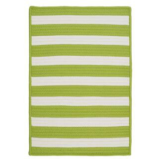 Home Decorators Collection Baxter Lime 5 ft. x 8 ft. Braided Indoor/Outdoor Area Rug TR29R060X096... | The Home Depot