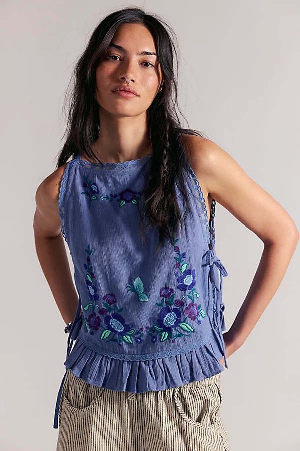 Elizabeth Embroidered Tank | Free People (Global - UK&FR Excluded)