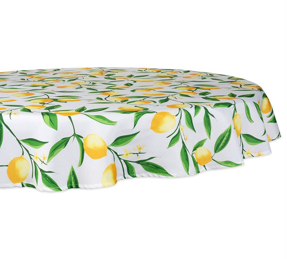Lemon Outdoor Round Tablecloths | Pottery Barn (US)