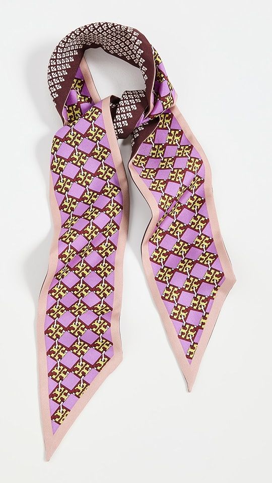 Tory Burch 3D Checkered Ribbon Tie | SHOPBOP | Shopbop