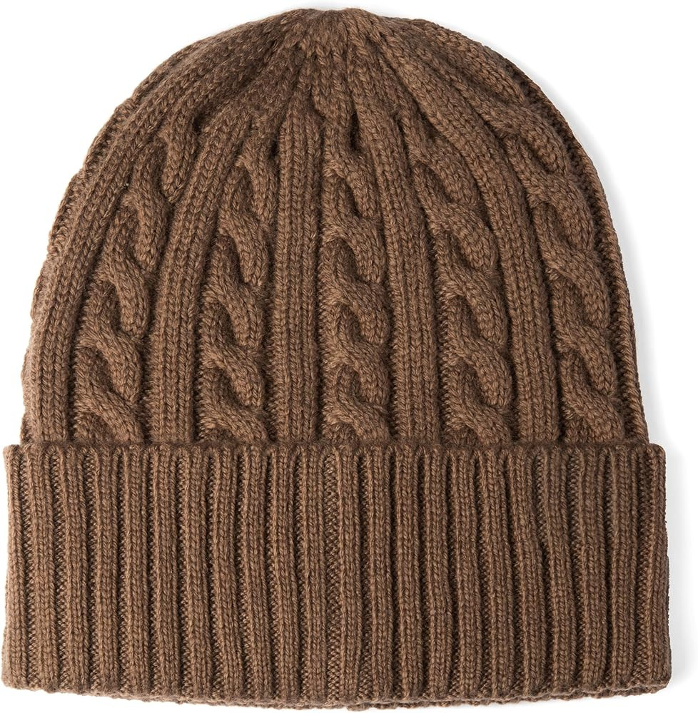 Revony Cable Knit Cuff Beanie for Women – Soft, Cute & Perfect for Everyday Winter Wear | Amazon (US)