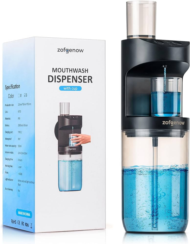 ZOFGENOW Automatic Mouthwash Dispenser for Bathroom,Bathroom Accessories 19.4 Fl Oz Dispensers wi... | Amazon (US)