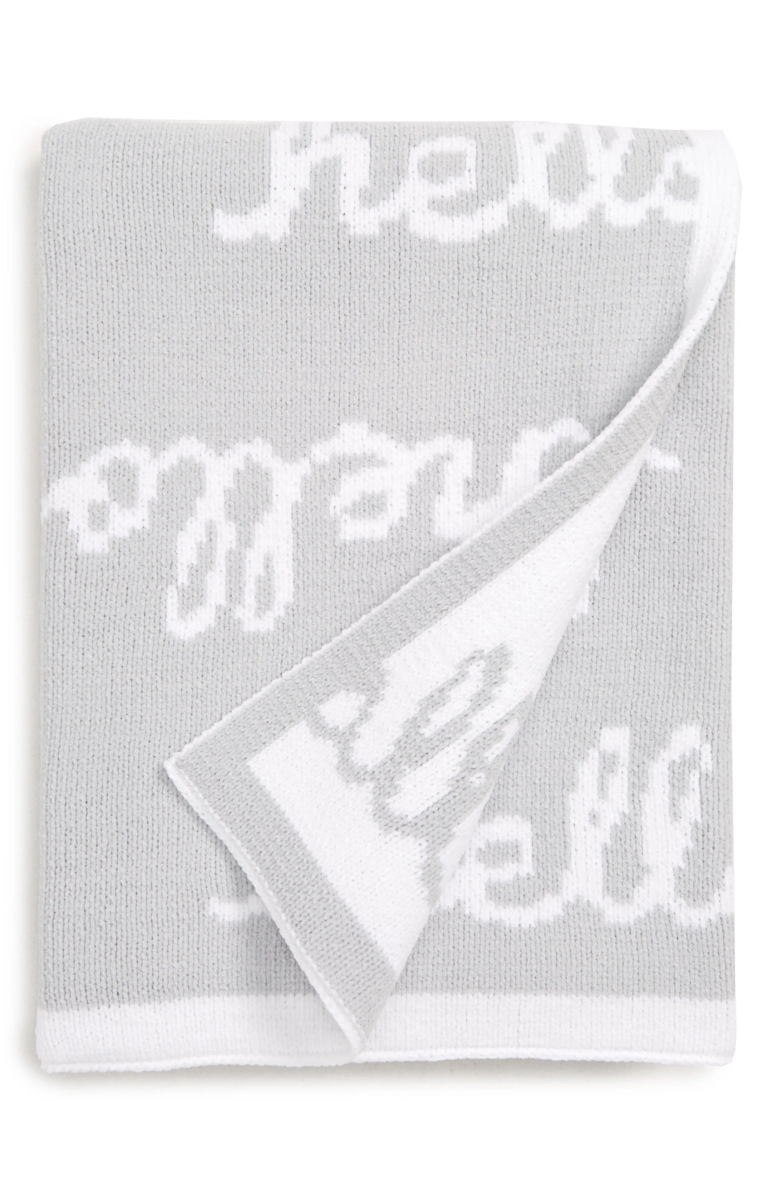 Nordstrom Baby Chenille Blanket, Size One Size - Grey | Nordstrom