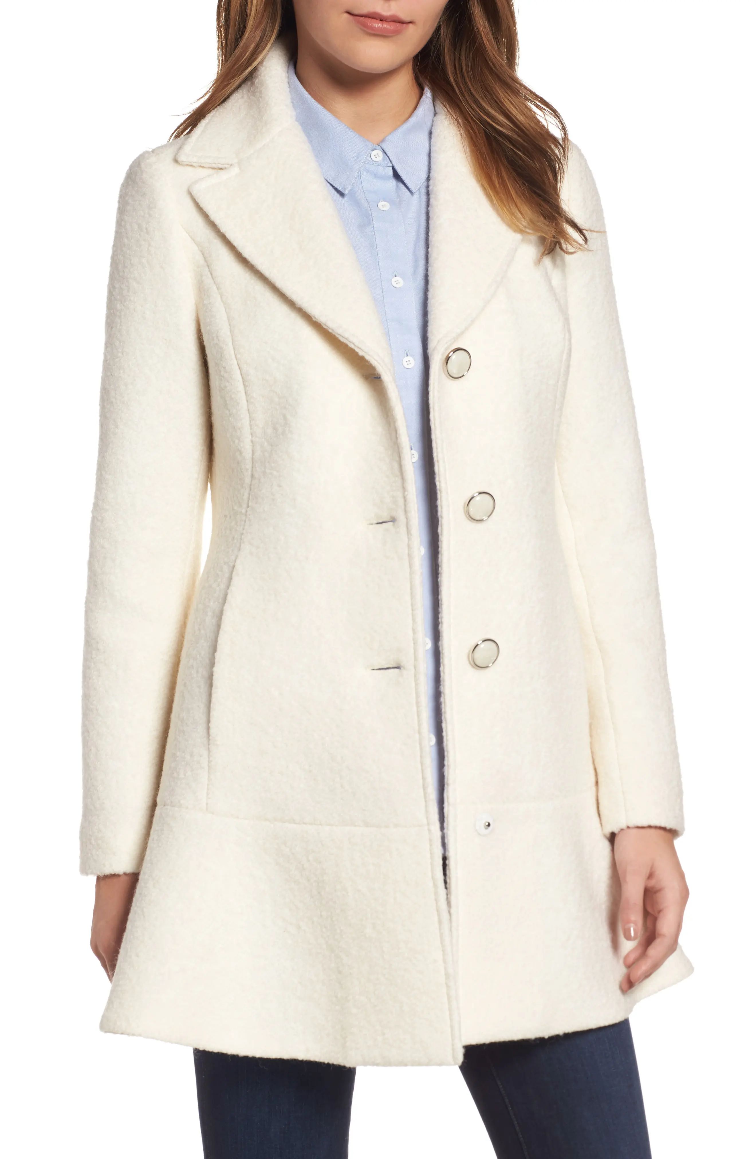 Notch Lapel Peplum Coat | Nordstrom