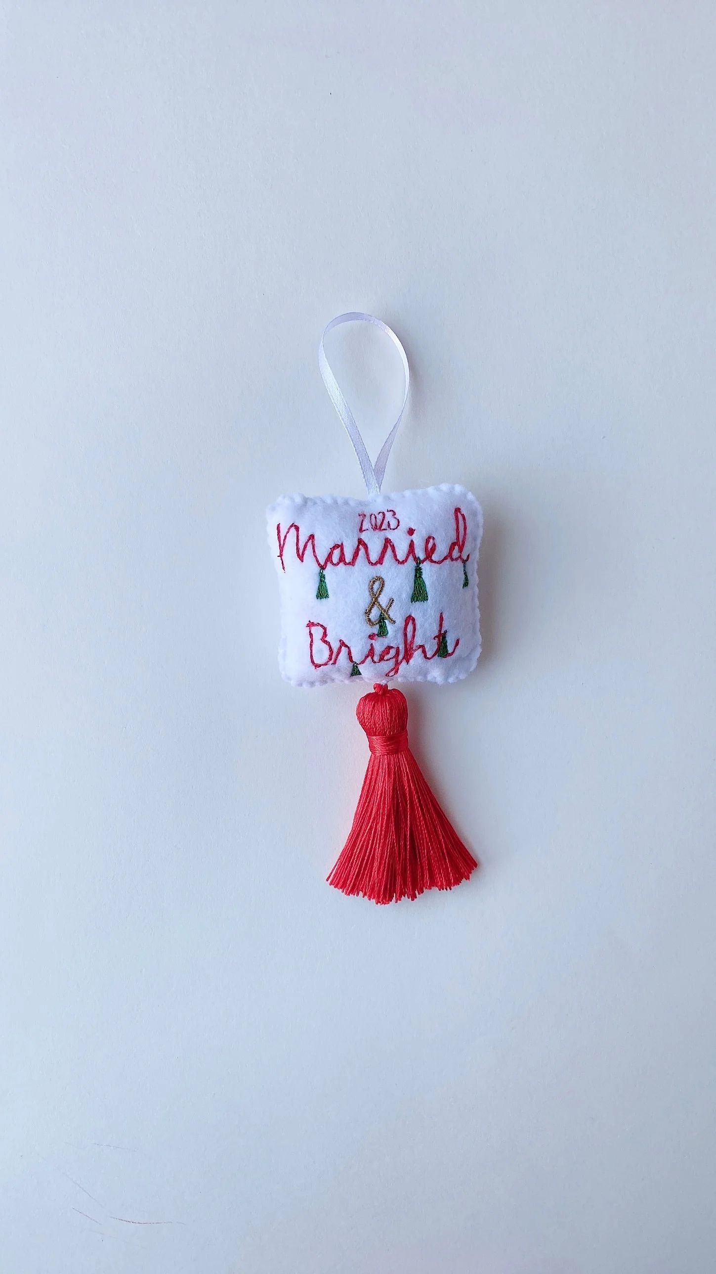 Married & Bright 2023 Ornament | All The Finery