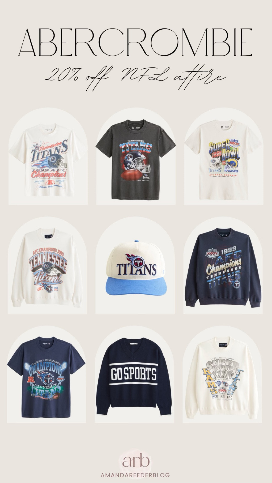 Abercrombie NFL attire is 20% off now!


Titans sweatshirt, football game day outfit, football game style, titans apparel