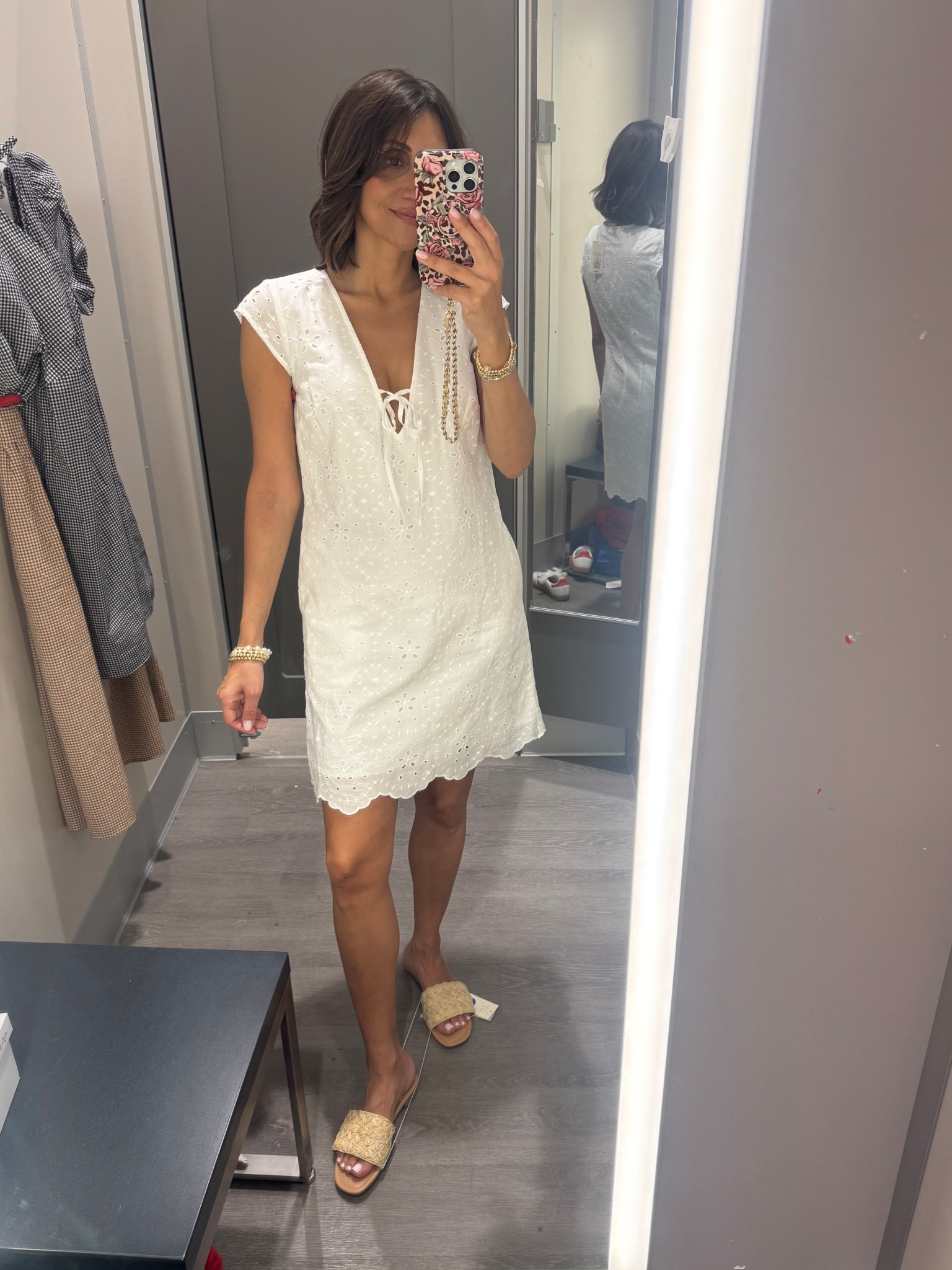 Eyelet dress
Target dress
In xs 


#LTKootd #LTKOver40 #LTKMothersDay