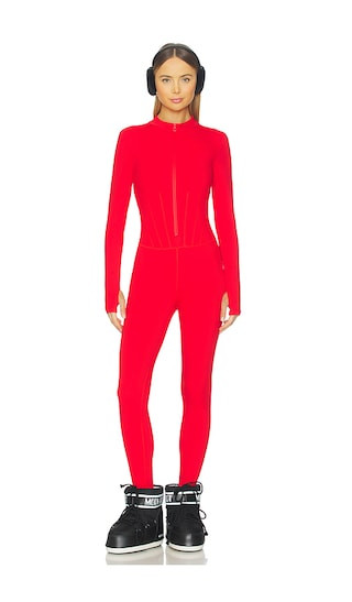Ivy Jumpsuit in Flame Red | Revolve Clothing (Global)