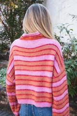Hidden Gem Crop Sweater, Pink Rust | North & Main Clothing Company