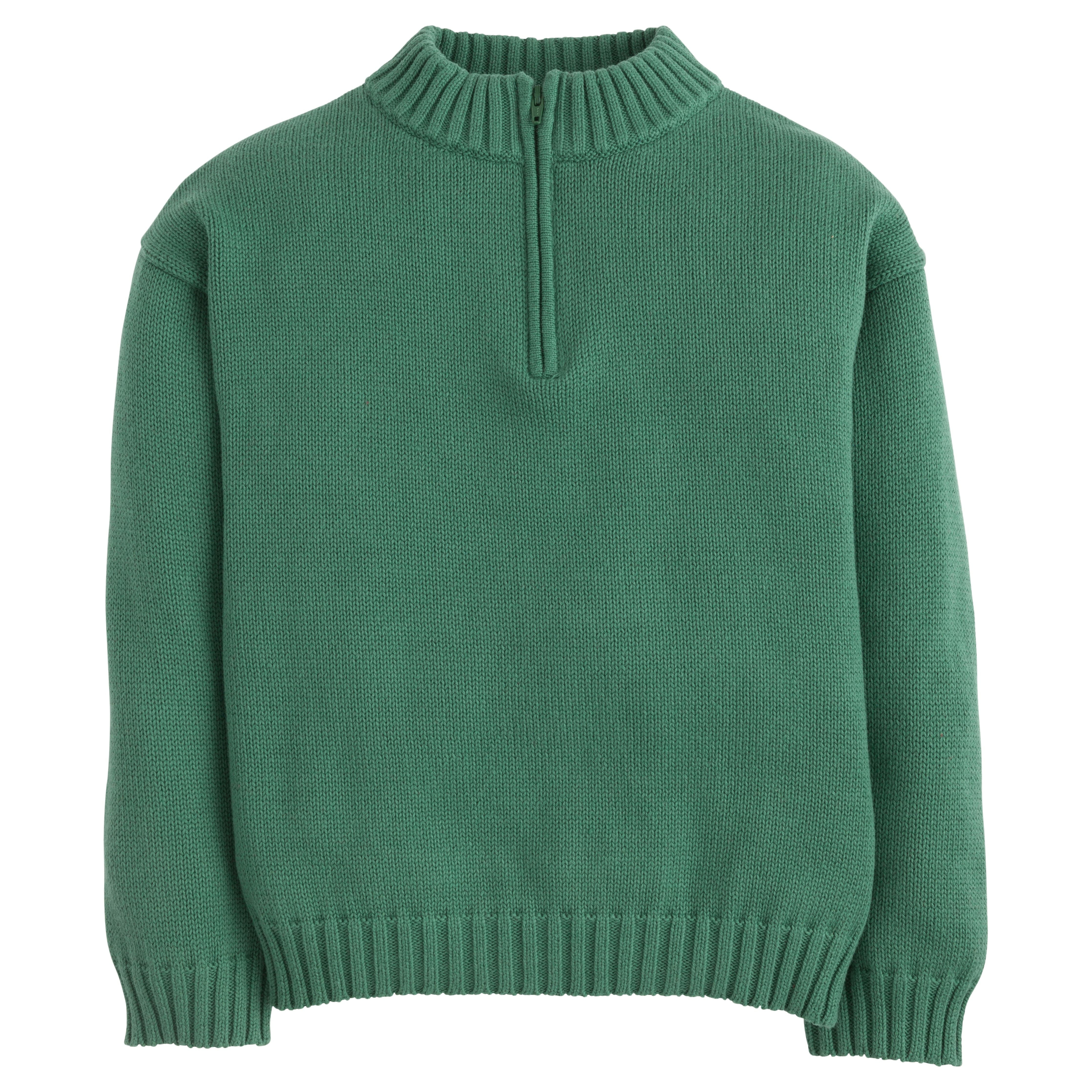 Boys Green Pullover Sweater - Classic Clothing | Little English