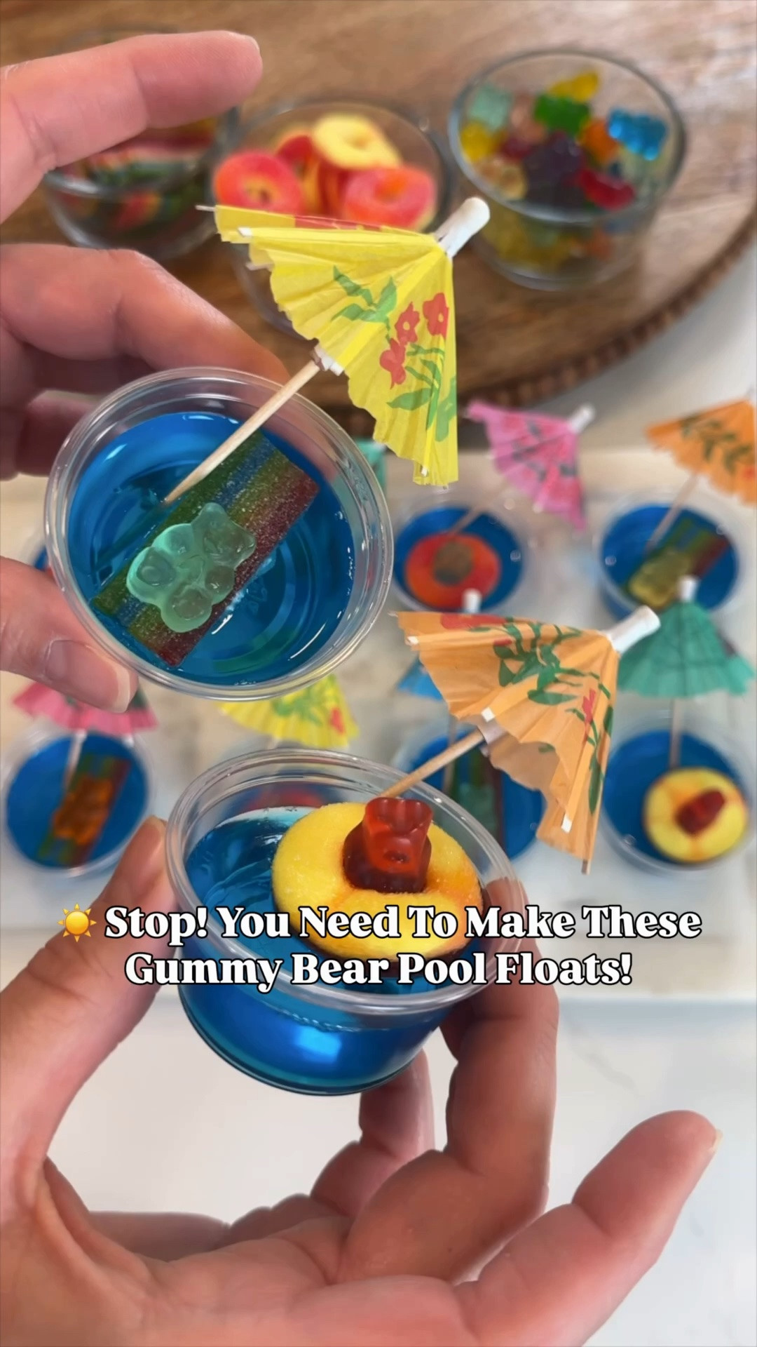 ☀️🐻 These gummy bear pool floats might just be the most fun snack of the summer! 💦 Made with blue Jello, rainbow candy, gummy bears, and the cutest little umbrellas, they look like tiny bears floating in a pool! 🌈⛱️

Perfect for pool parties, playdates, summer birthdays, or a fun afternoon treat with the kids! 💙

Save this idea for summer and tap to shop everything you need! ✨

#SummerSnacks #PoolPartyIdeas #KidsPartyFood #FunSummerTreats #GummyBearPoolFloats #SummerFun

#LTKSummerEdit #LTKFamily #LTKParties

#LTKSeasonal #LTKHome #LTKfoodie