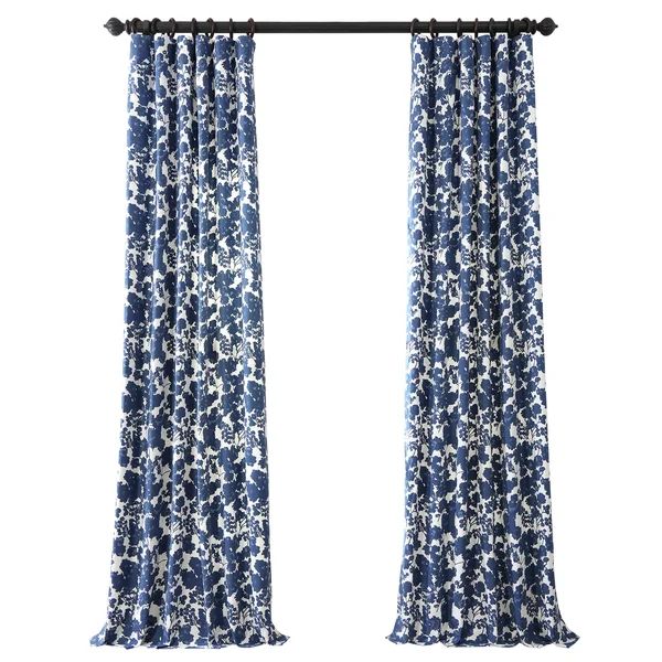 Tikal Printed Cotton Curtains for Bedroom Room Darkening Curtains for Living Room Large Window Si... | Wayfair North America