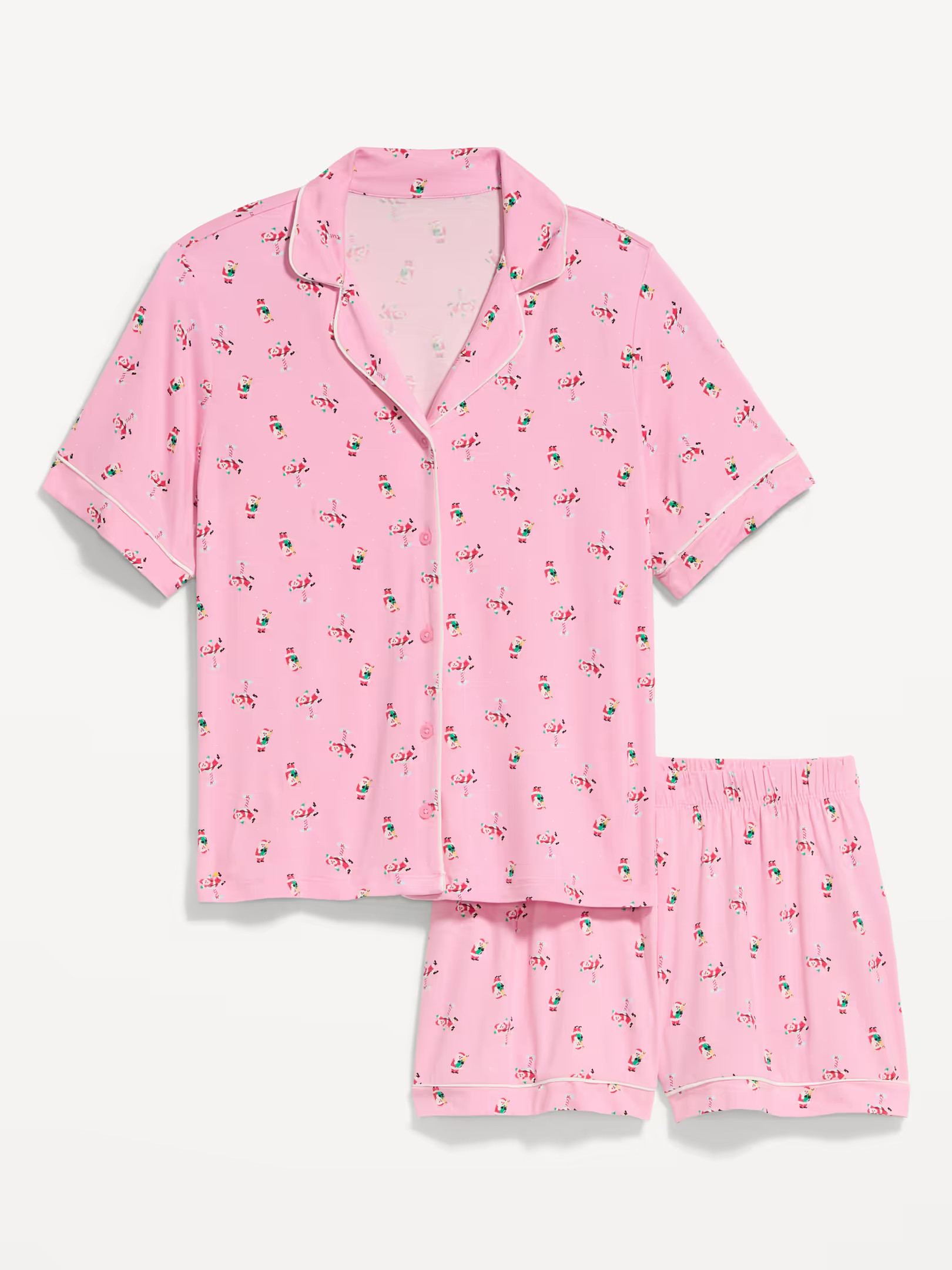 Sunday Sleep Knit Jersey Short Set | Old Navy (US)