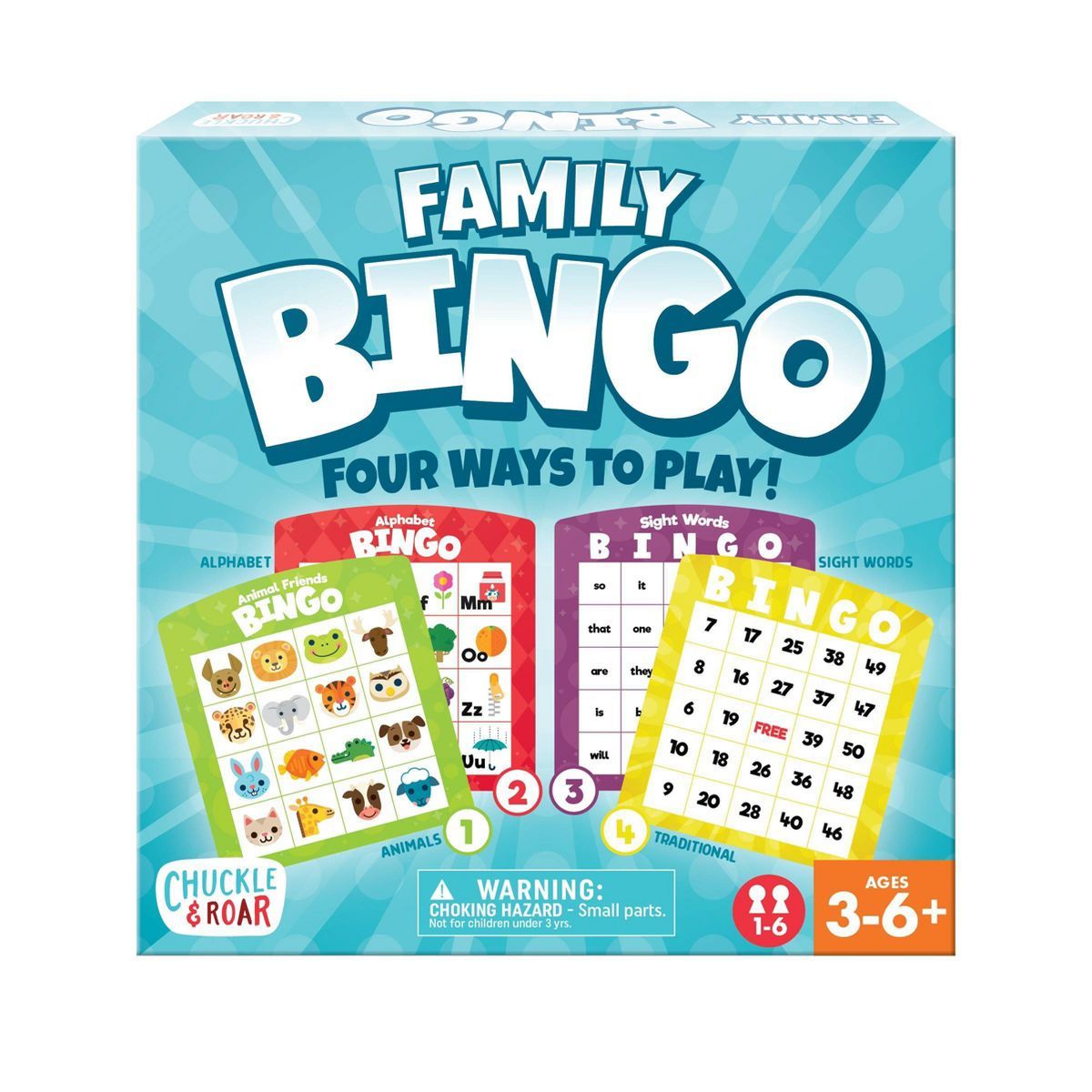 Chuckle & Roar Family Bingo - Kids Educational Bingo Game | Target