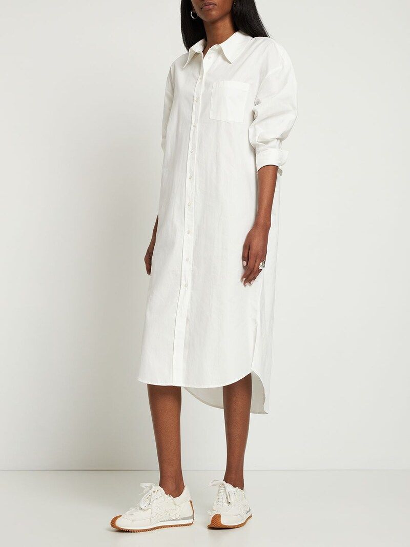 Mika shirt cotton poplin midi dress | Luisaviaroma