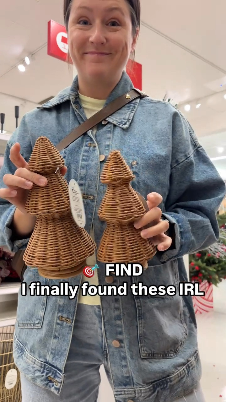 Target home find! 🎯 Every time I post these little wicker trees, you all love them! They are so cute and I was finally able to see them in real life on my latest trip to Target (they sell out fast). They have such a nice neutral touch that doesn’t make it feel like the holidays exploded all over your house. I  could totally see these in any coastal or transitional decor space. They come in 3 sizes and are an incredible price! #christmas #targethome

#LTKHome #LTKHoliday #LTKFindsUnder50