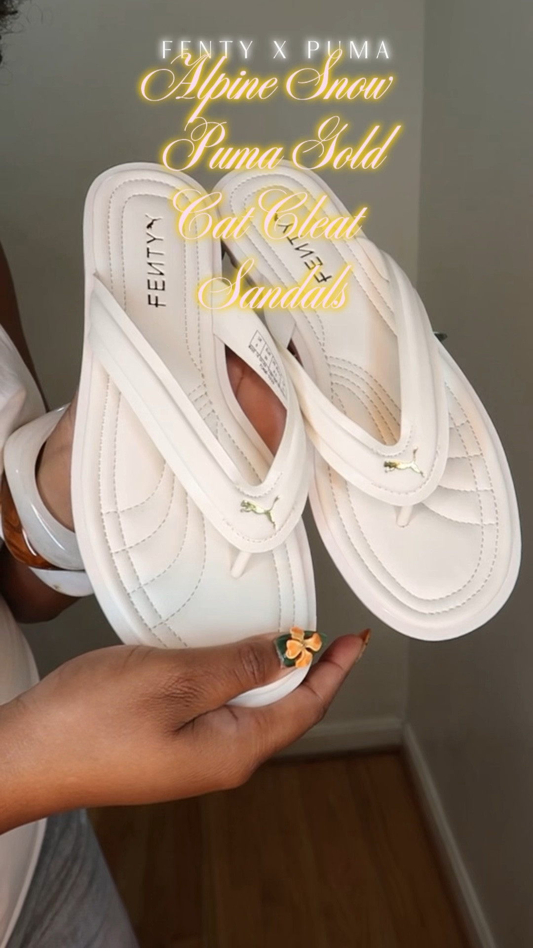 The Beautiful Alpine White Puma Gold Fenty X PUMA Cat Cleats😍🤍✨🩴

#LTKgrwm #LTKselfcare #LTKBeauty