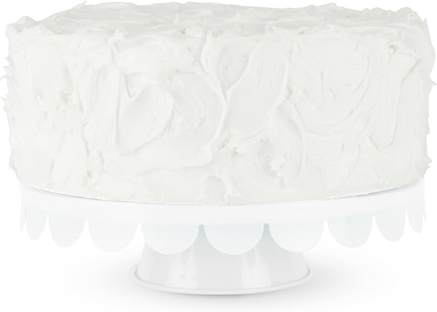 Twine White Stainless Steel Cake Stand, Set of 1, Cupcake Stand, Home Decor, Food Service, Desser... | Amazon (US)