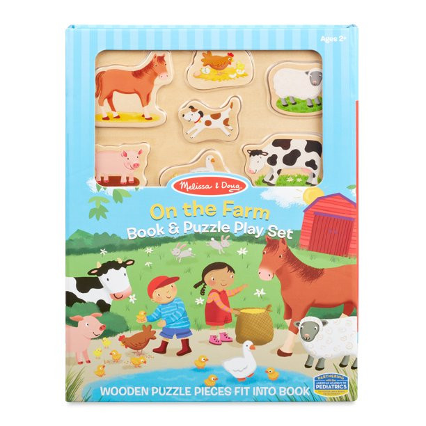 Melissa & Doug 7-Piece On the Farm Book Educational Jigsaw Puzzle - Walmart.com | Walmart (US)
