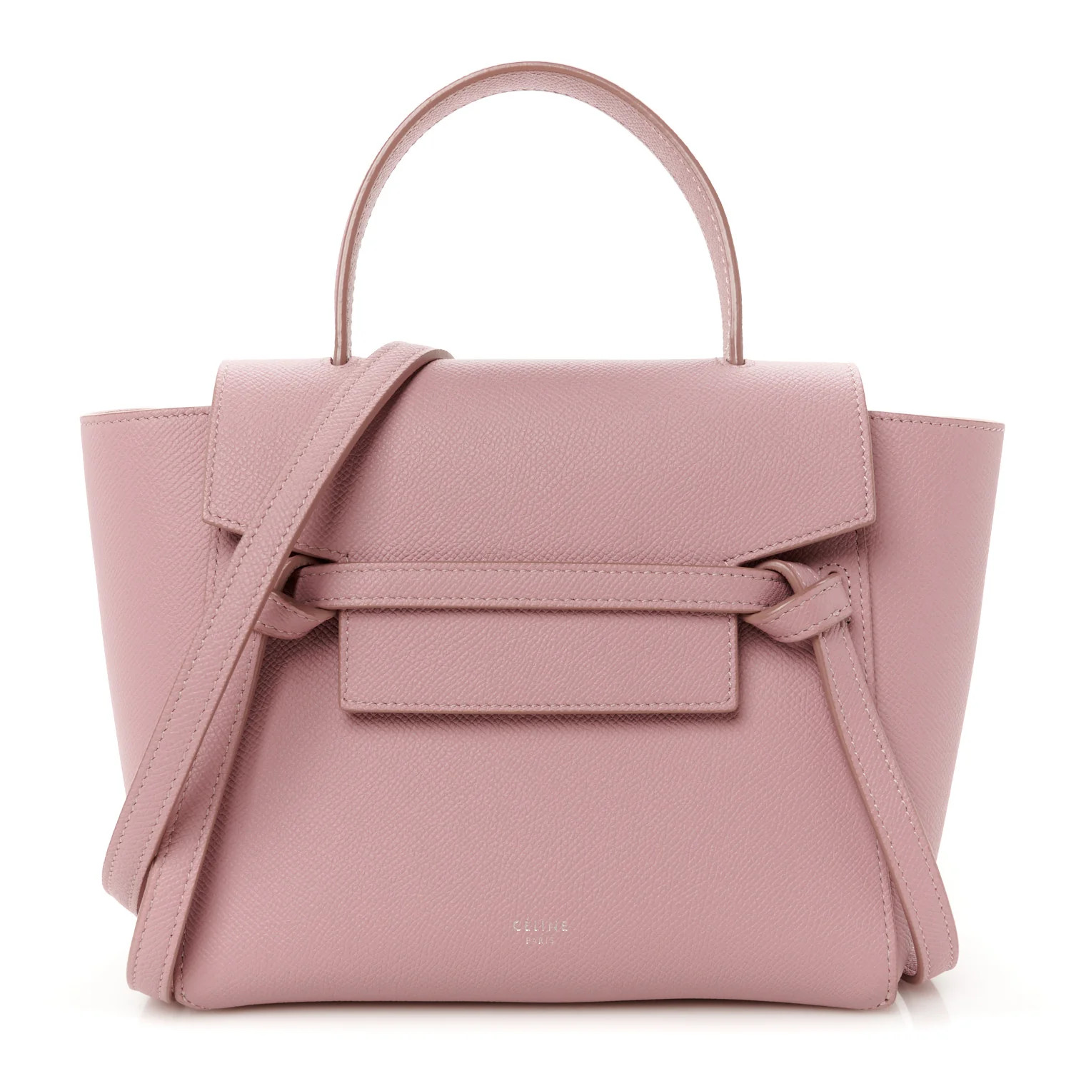 Grained Calfskin Nano Belt Bag Rose Quartz | FASHIONPHILE (US)