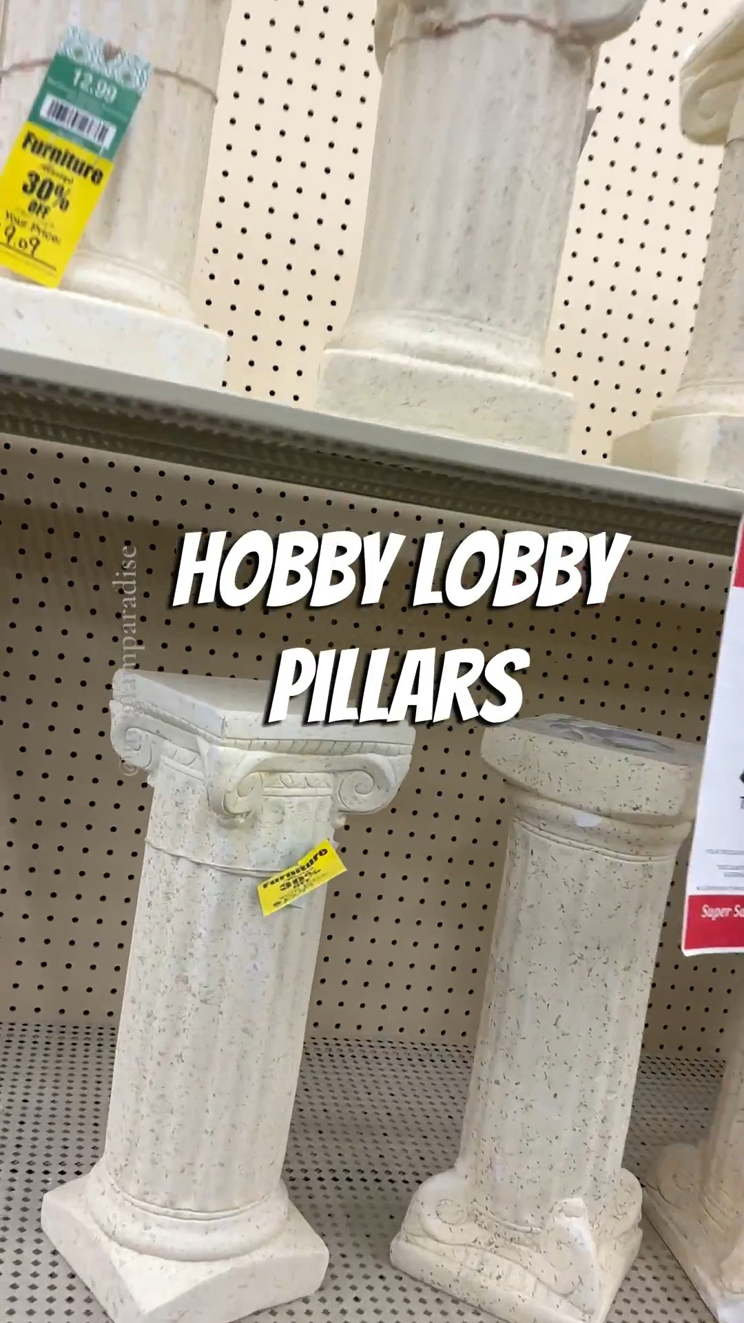 These Greek columns from Hobby Lobby are on sale! Perfect for DIYs, event styling, or wedding decor. Possibilities are endless. I’m linking here more similar finds. Follow me for new store finds! #pillar #column #diy #wedding #myglamparadise

#LTKFindsUnder50 #LTKSaleAlert #LTKHome