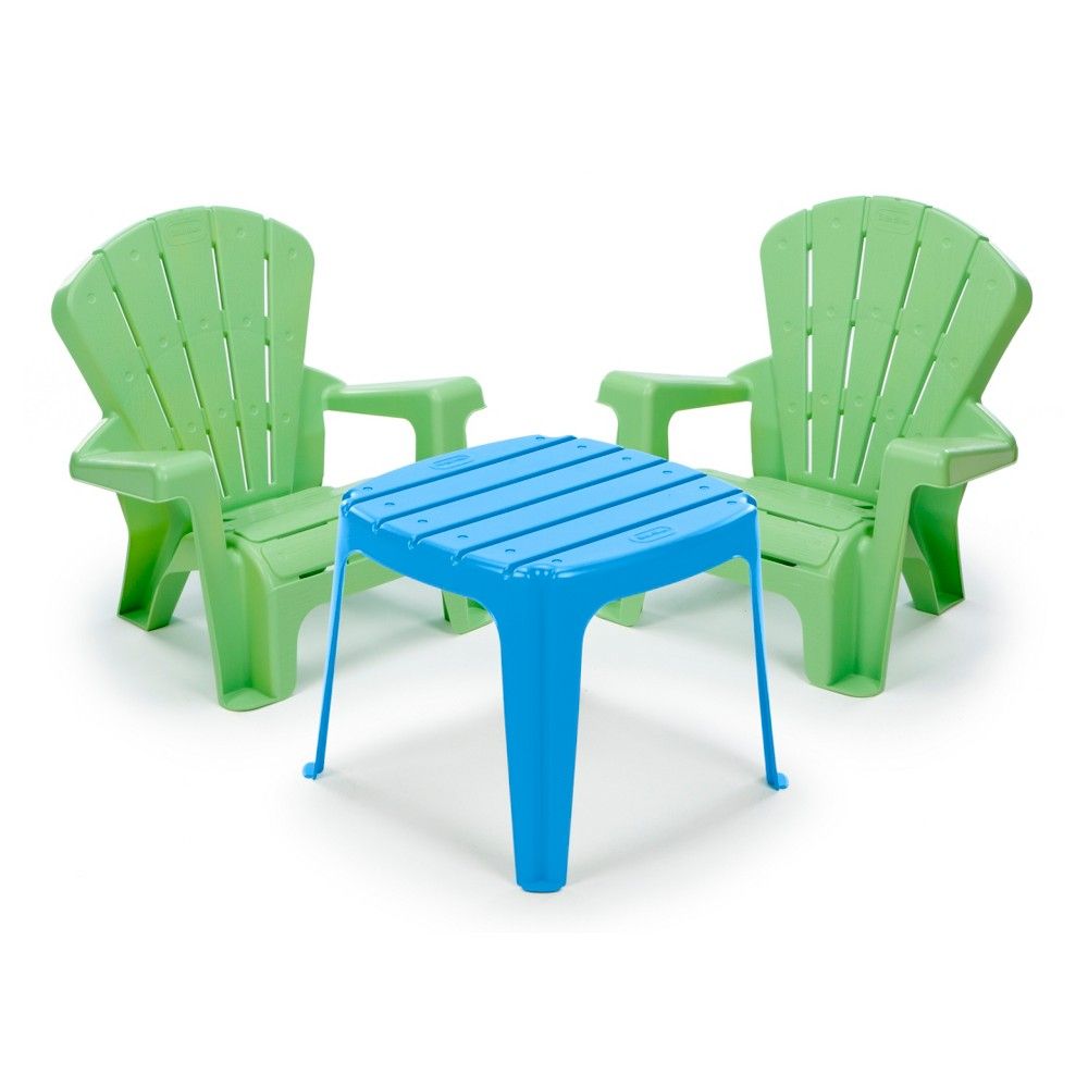 Little Tikes Garden Table & Chairs Set - Blue/Green | Target