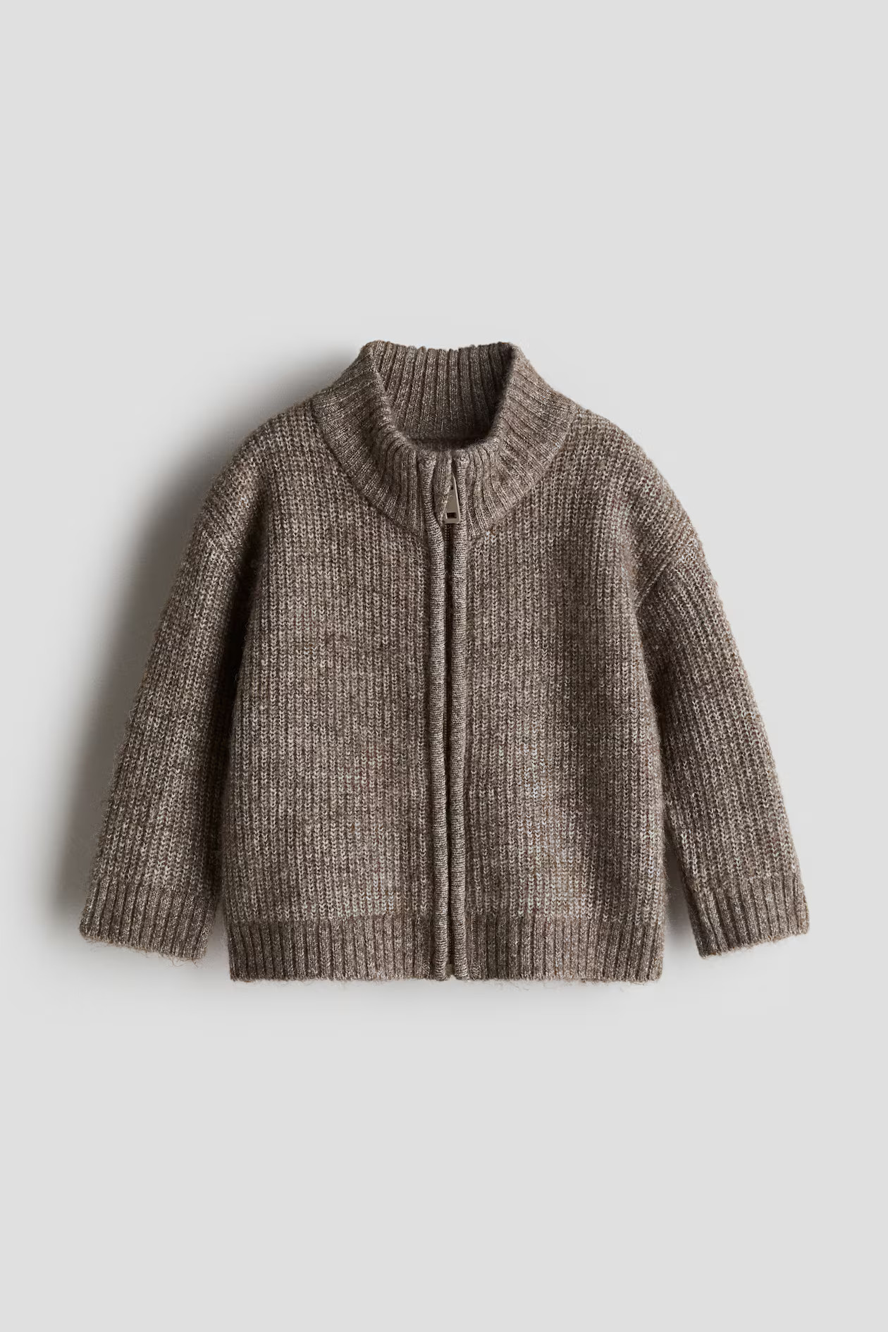 Rib-knit zip-through cardigan | H&M (US + CA)