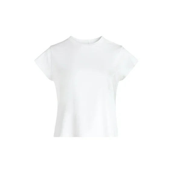 Free Assembly Women's and Women's Plus Cap Sleeve Tee, Sizes XS-4X | Walmart (US)