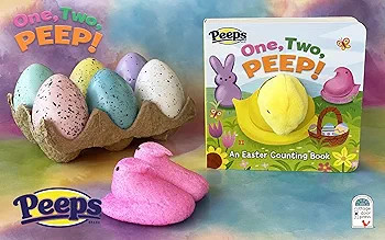 One, Two, PEEP! Peeps Finger Puppet Board Book Easter Basket Gifts or Stuffer | Amazon (US)