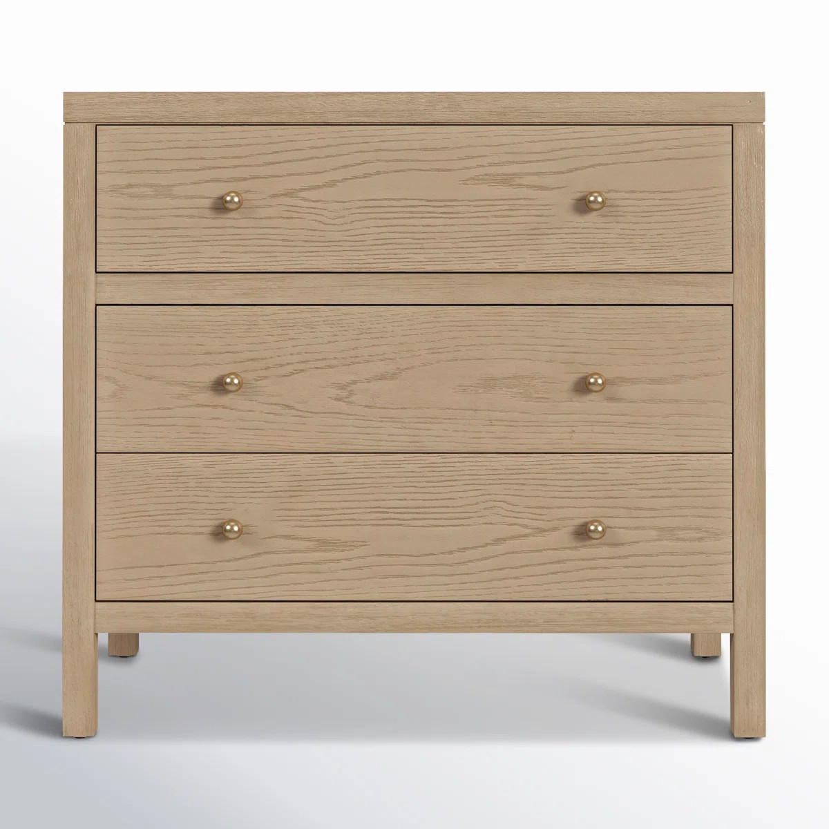 Celine 34" 3-Drawer Nightstand | Wayfair North America