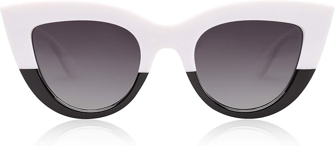 SOJOS Retro Vintage Cateye Sunglasses for Women UV400 Mirrored Lens SJ2939 | Amazon (US)