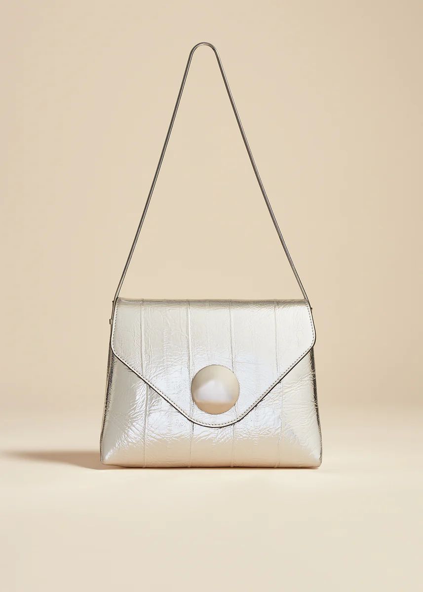 The Bobbi Bag in Silver Eel Leather | Khaite