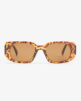Rectangular Frame Sunglasses | Express