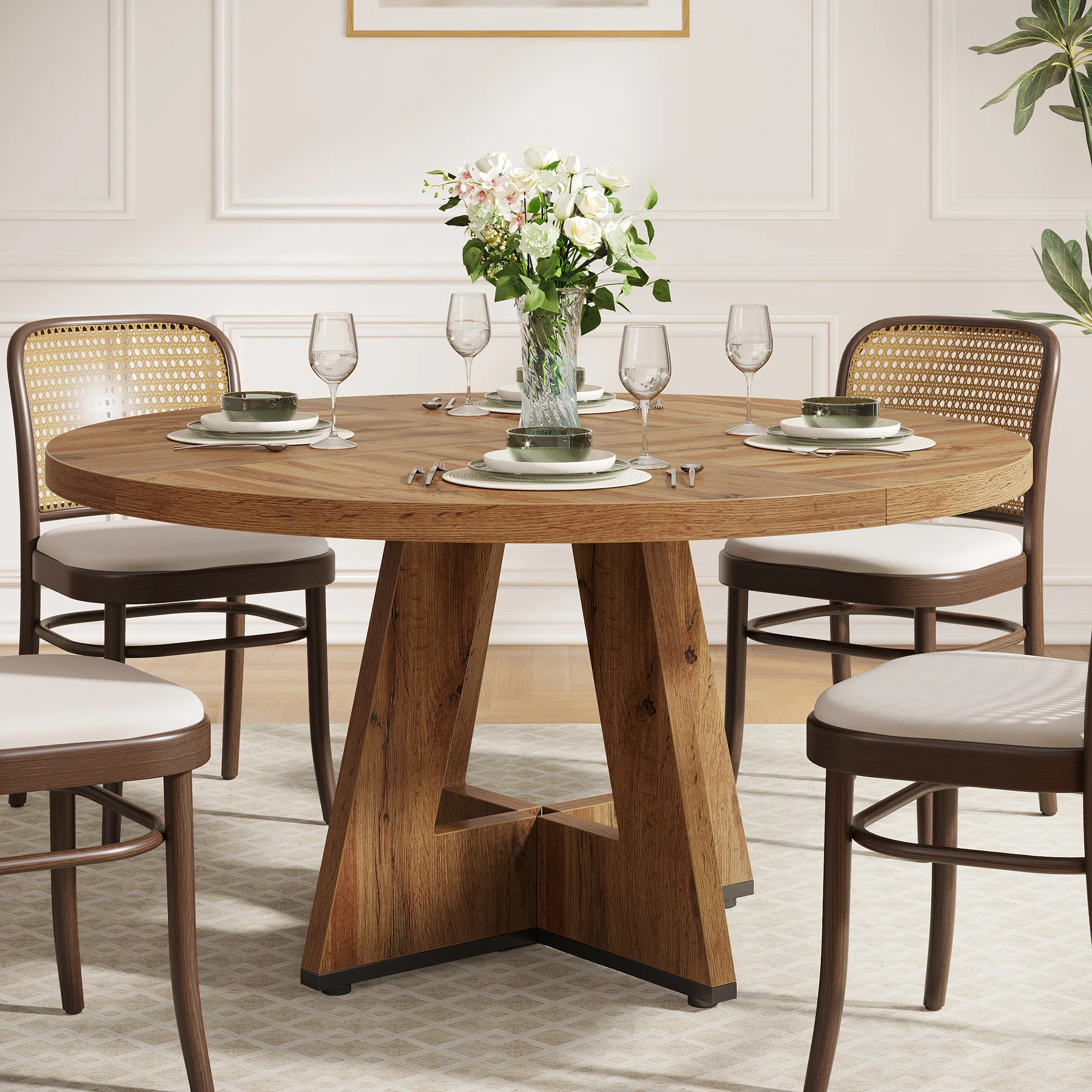 Liena 47'' Round Dining Table | Wayfair North America