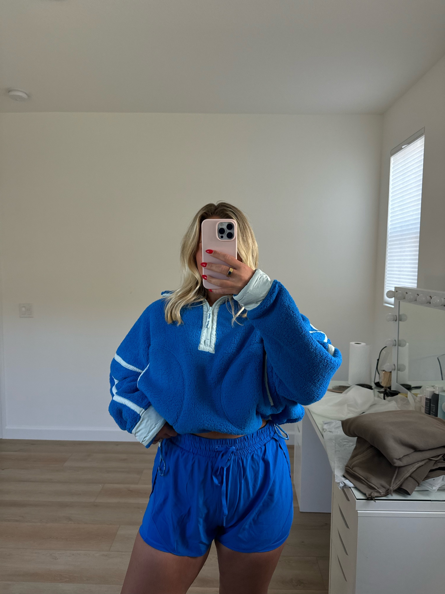 so obsessed with this fleece! In a size medium🫐
shorts are old Buffbunny collection! 

#LTKSeasonal #LTKMidsize #LTKActive