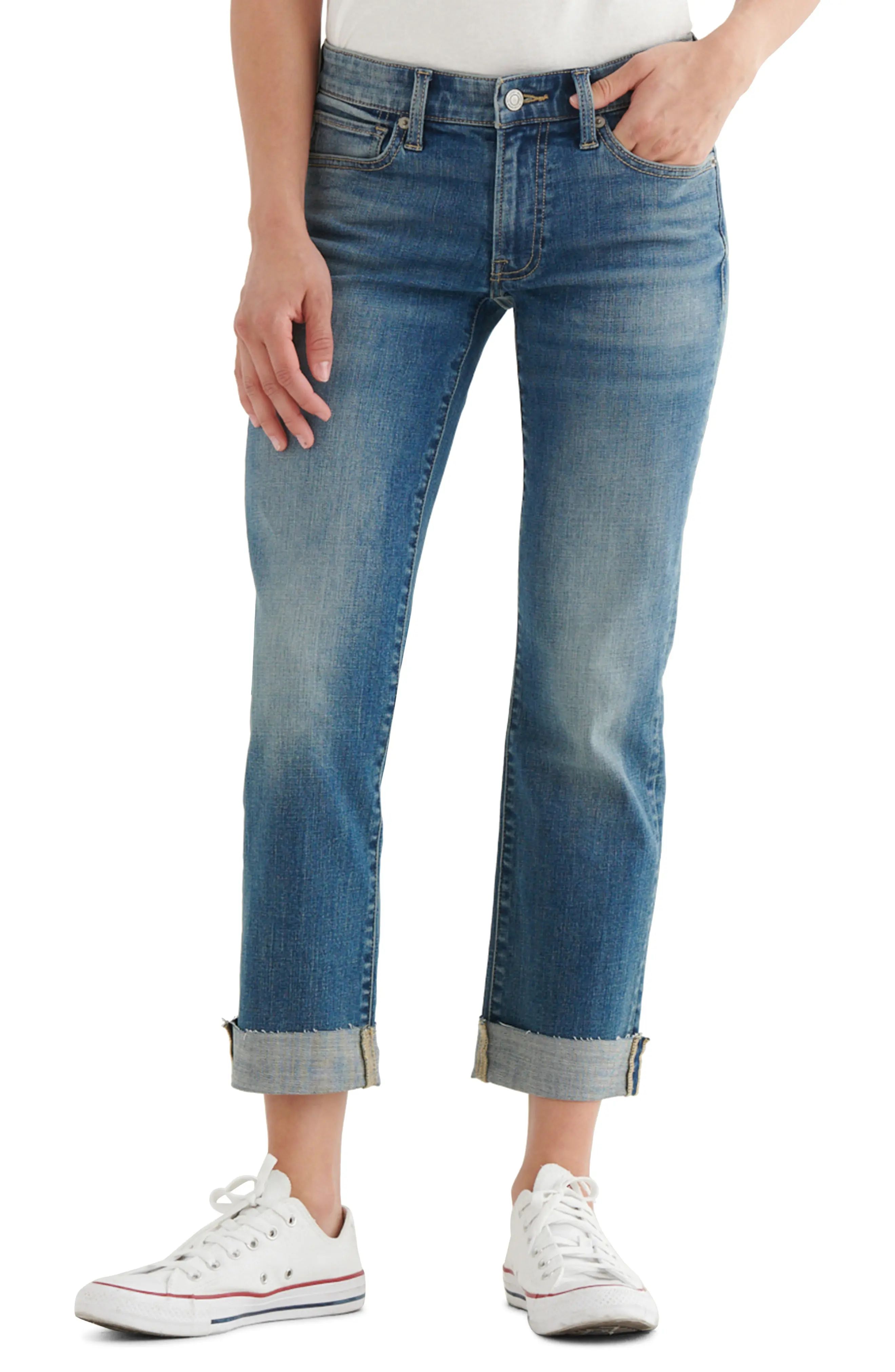 Women's Lucky Brand Sweet & Straight Crop Jeans, Size 30 - Blue | Nordstrom